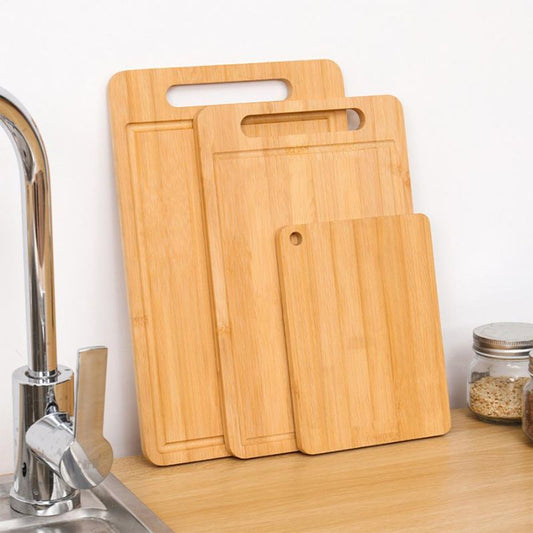 Conjunto de tábuas de corte de bambu