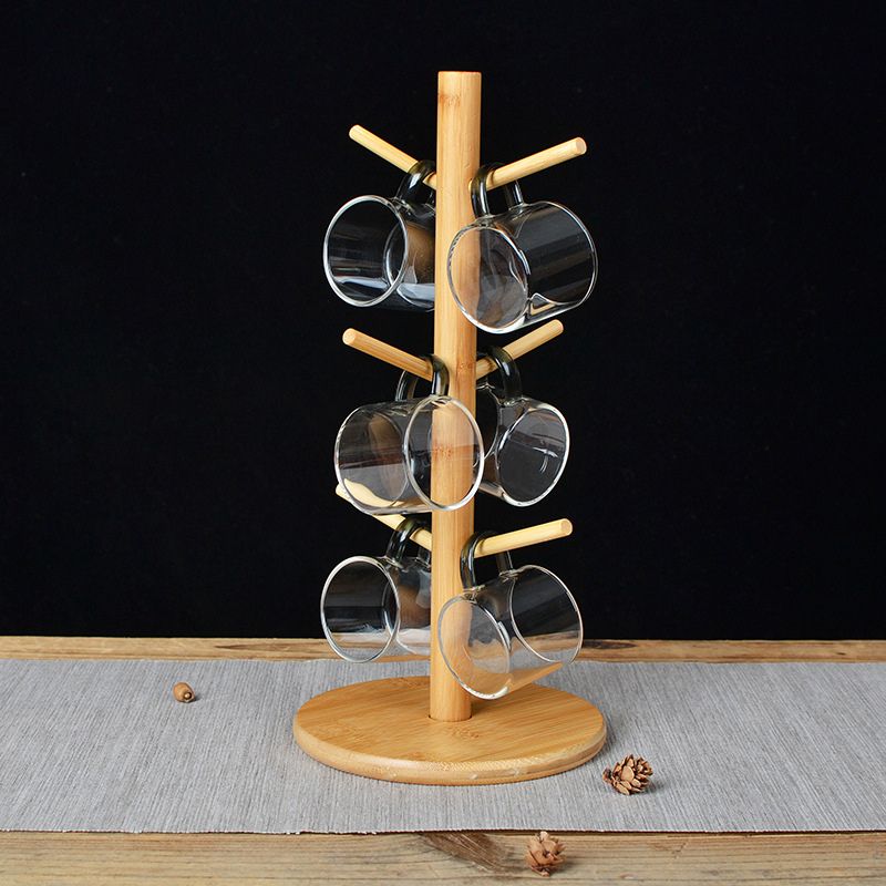 Suporte para Copos de Bambu