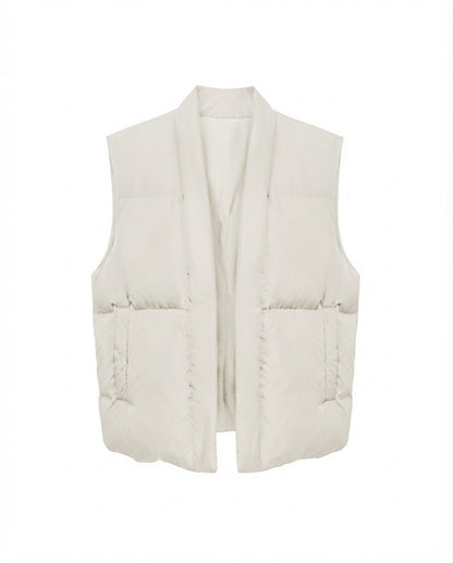 Women's nan packable lightweight quilted vest with ergonomic shoulder fit and concealed two-way zipper