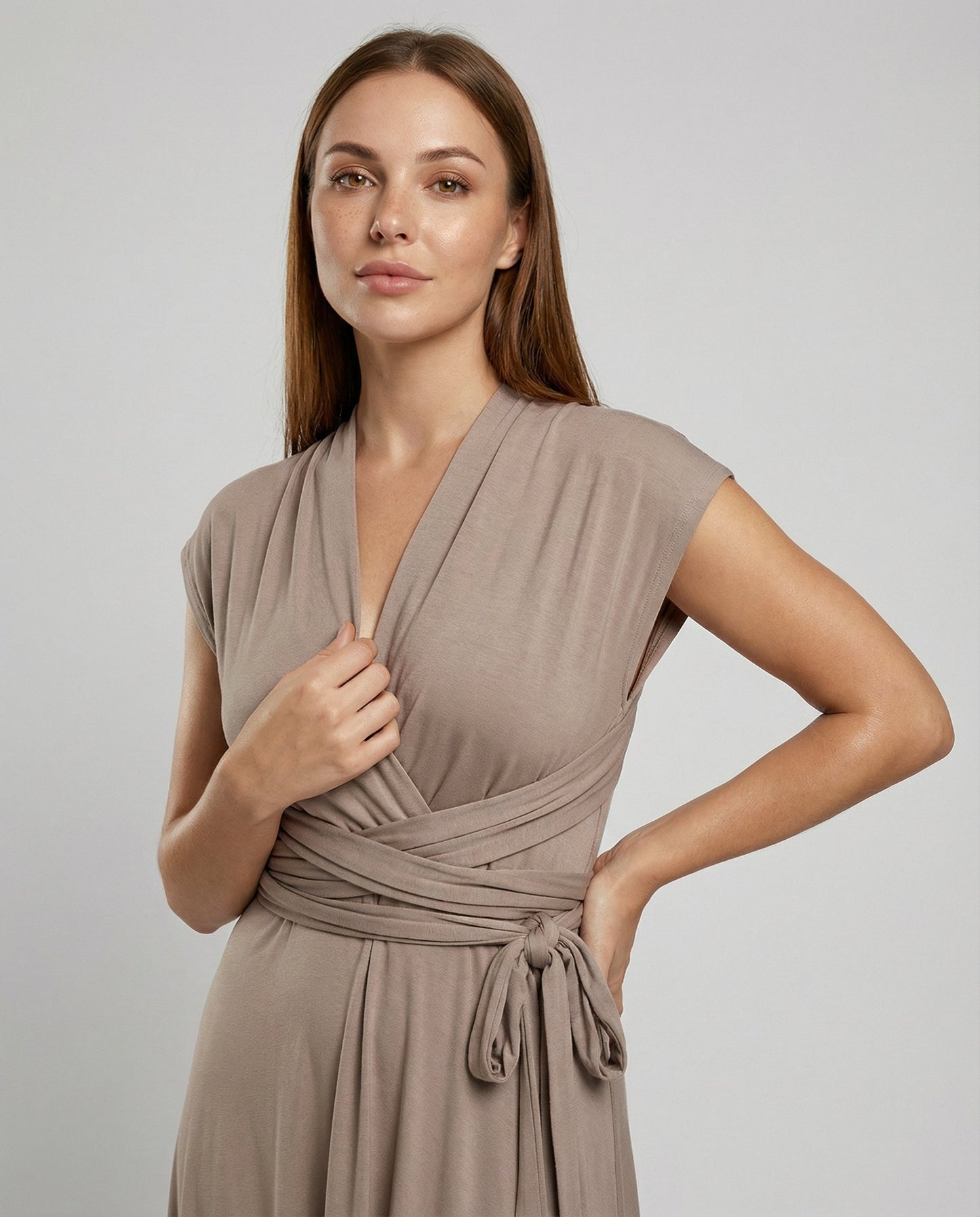 Women Multiway Wrap Dress with 50+ Wearing Variants & Elastic Fabric | Eve