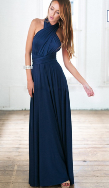 Women Multiway Wrap Dress with 50+ Wearing Variants & Elastic Fabric | Eve