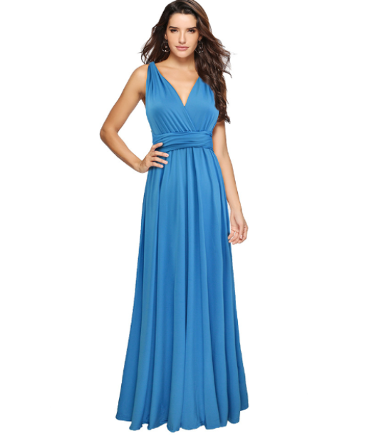 Women Multiway Wrap Dress with 50+ Wearing Variants & Elastic Fabric | Eve