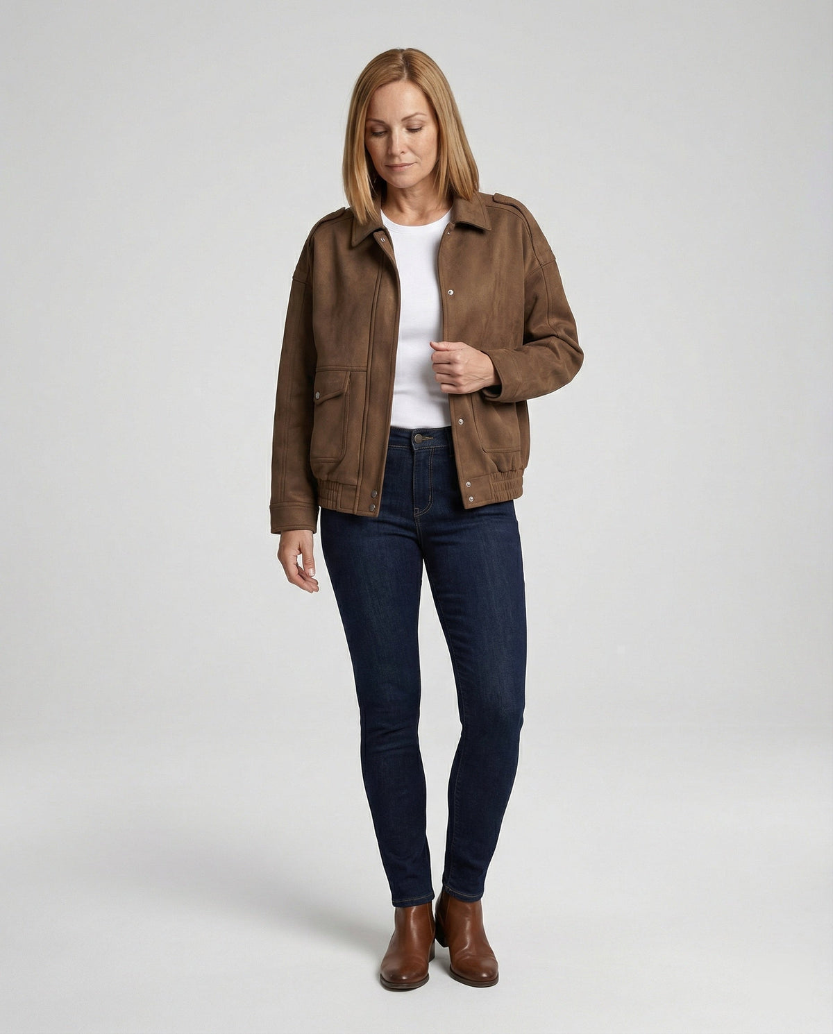 Leisurewear Women Velvet Jacket Loose