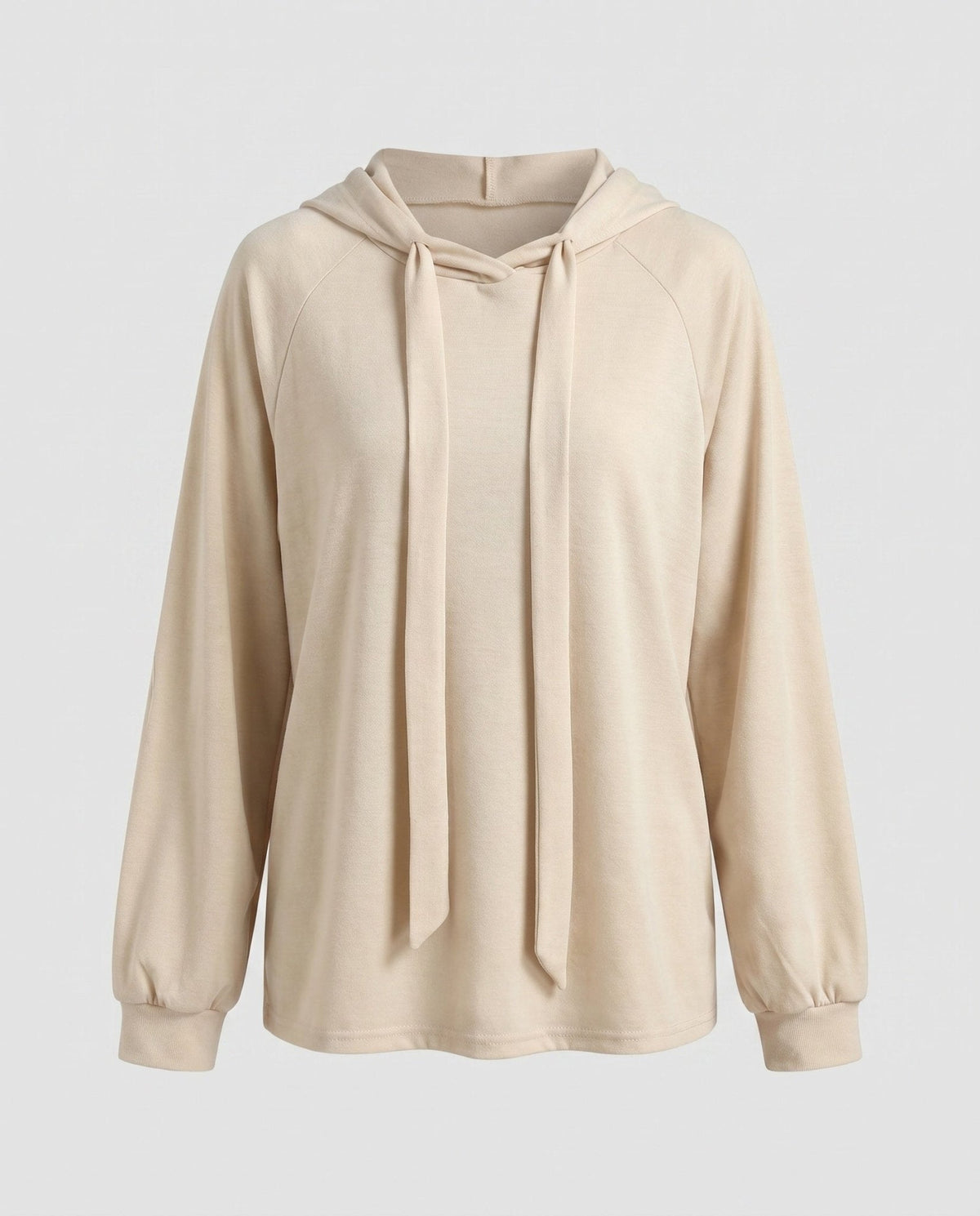 Women's casual hoodie with wide sleeves and drawstring - Chichicherry