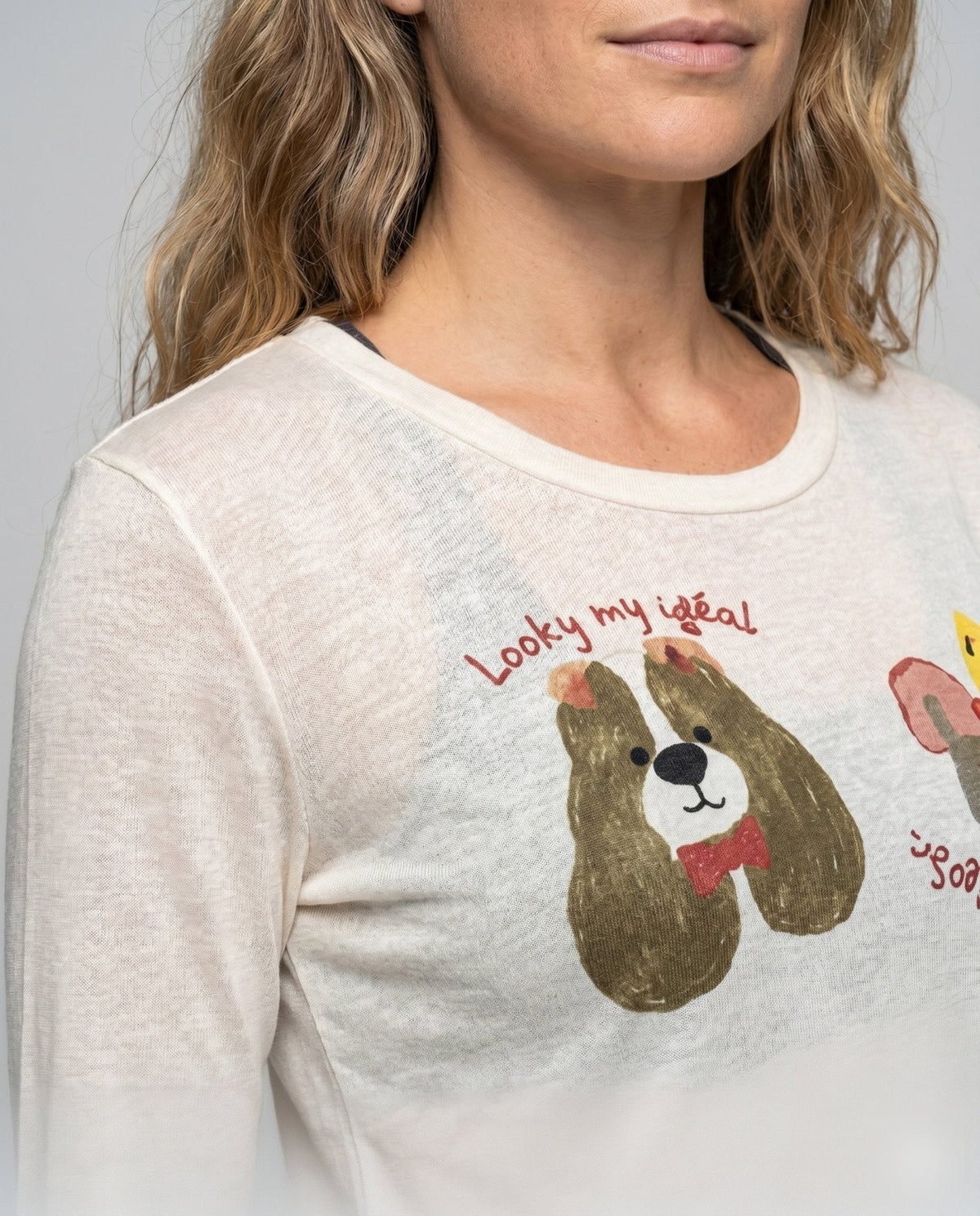 Women's casual long-sleeve shirt with creative animal design - Chichicherry
