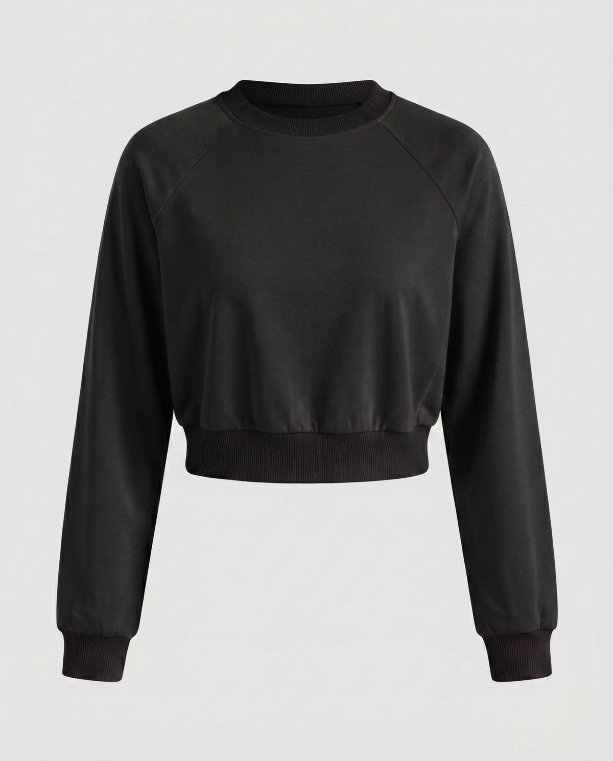 Women's casual sweatshirt with wide round neckline and elastic waistband - Chichicherry