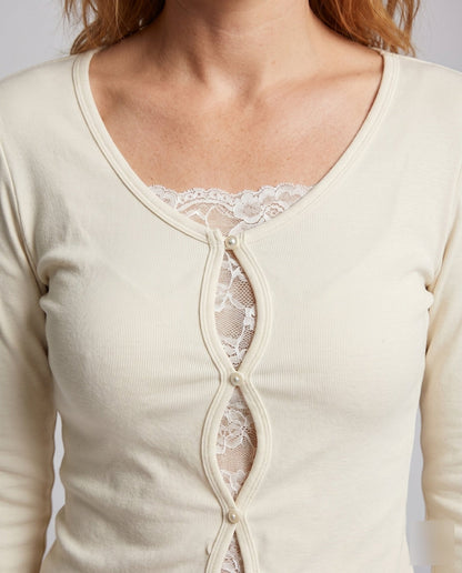 Women's Long Sleeve Blouse with Refined Button Details - Chichicherry